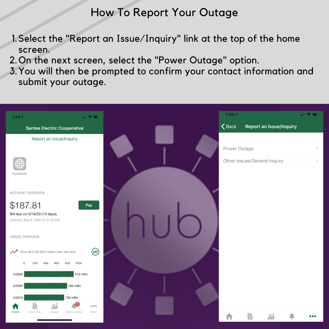 Report a Power Outage Santee Electric Cooperative Inc